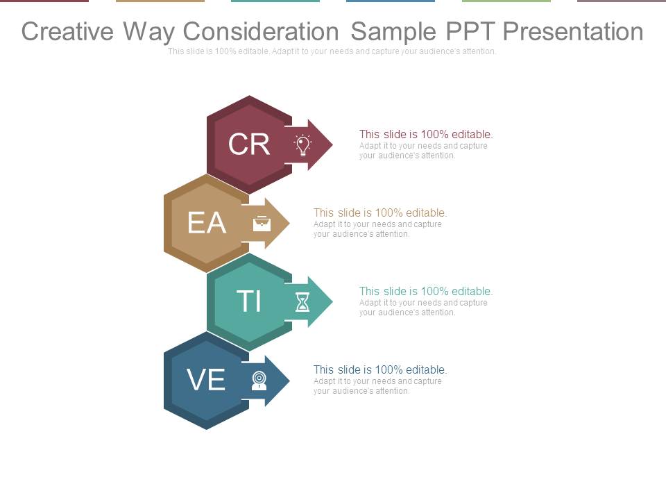 Creative Way Consideration Sample Ppt Presentation