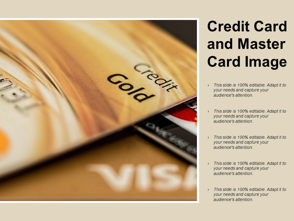 Credit Card And Master Card Image Ppt PowerPoint Presentation Ideas Graphic Images