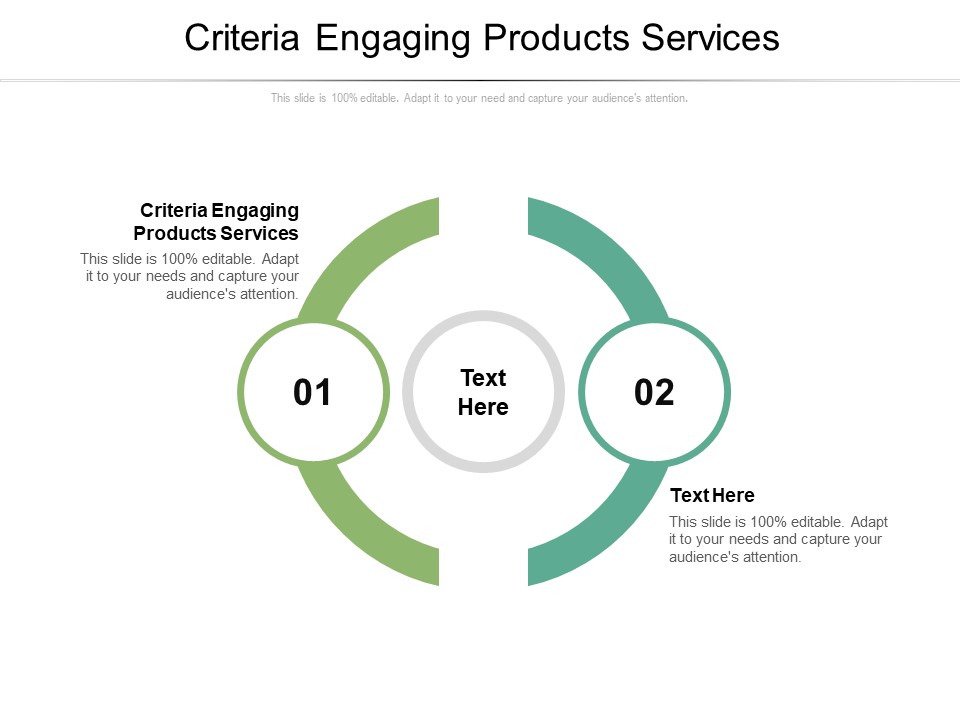 Criteria Engaging Products Services Ppt PowerPoint Presentation Inspiration Graphic Images Cpb Pdf