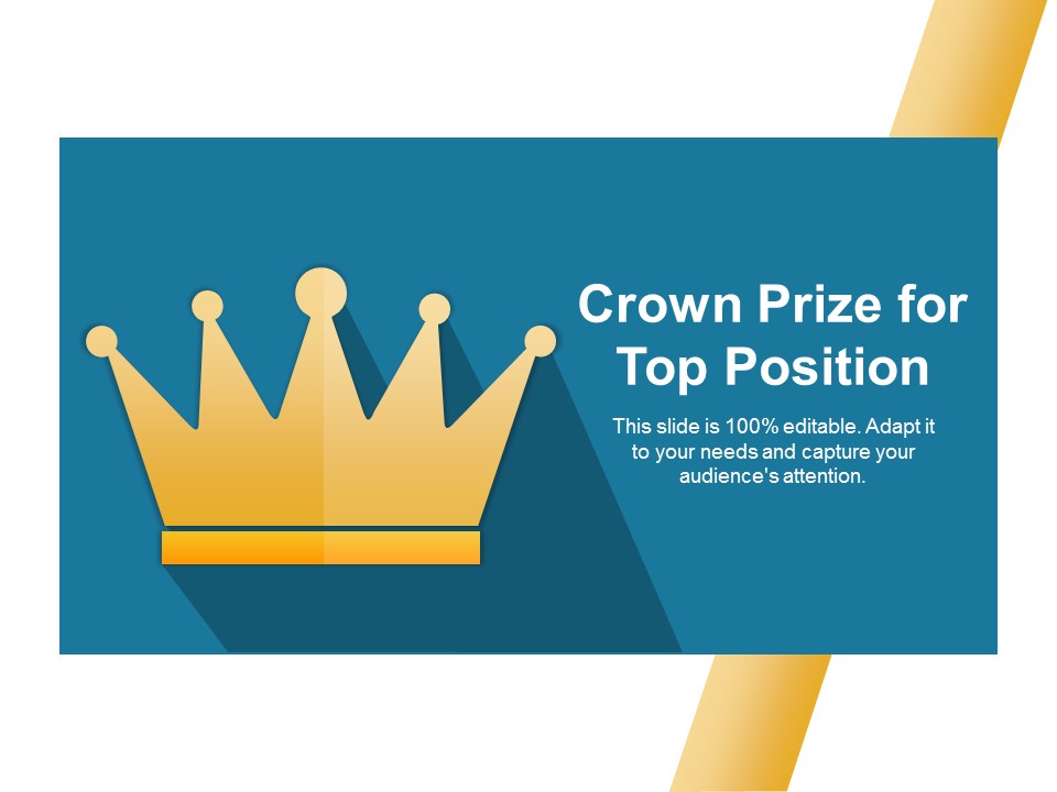 Crown Prize For Top Position Ppt PowerPoint Presentation Inspiration Visuals