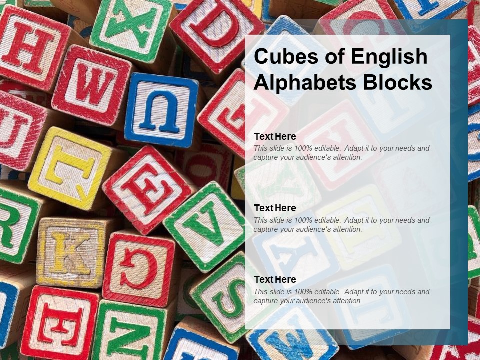 Cubes Of English Alphabets Blocks Ppt PowerPoint Presentation Model Clipart