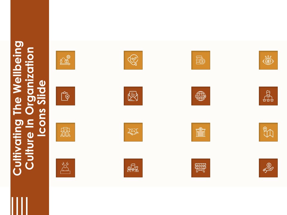 Cultivating The Wellbeing Culture In Organization Icons Slide Download PDF