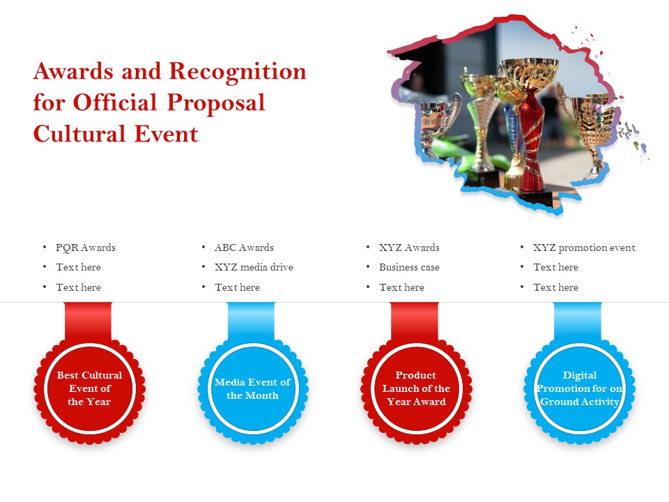 Cultural Event Awards And Recognition For Official Proposal Cultural Event Slides PDF