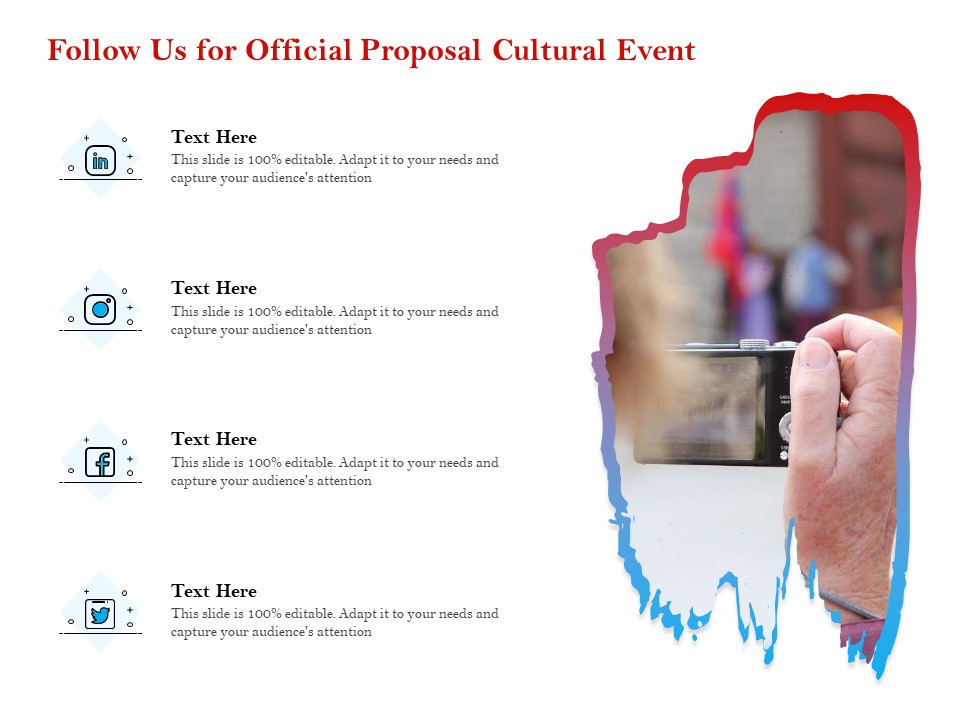Cultural Event Follow Us For Official Proposal Cultural Event Elements PDF
