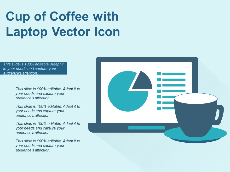 Cup Of Coffee With Laptop Vector Icon Ppt PowerPoint Presentation Diagram Templates PDF