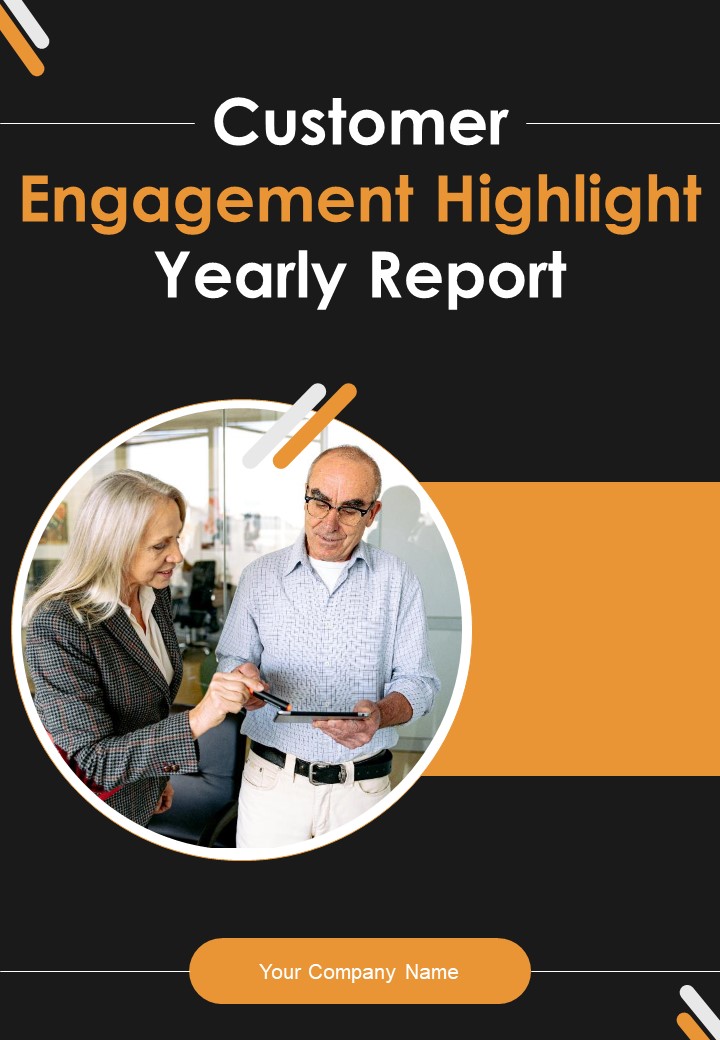 Customer Engagement Highlight Yearly Report One Pager Documents