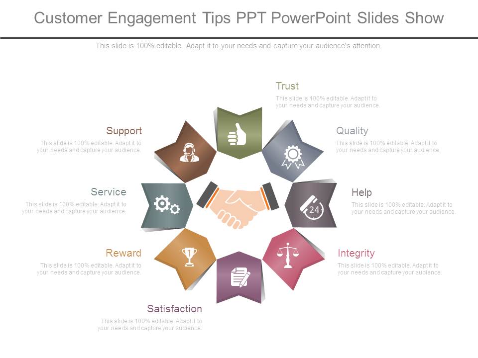 Customer Engagement Tips Ppt Powerpoint Slides Show