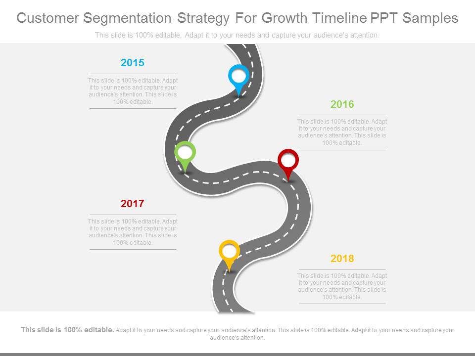 Customer Segmentation Strategy For Growth Timeline Ppt Samples