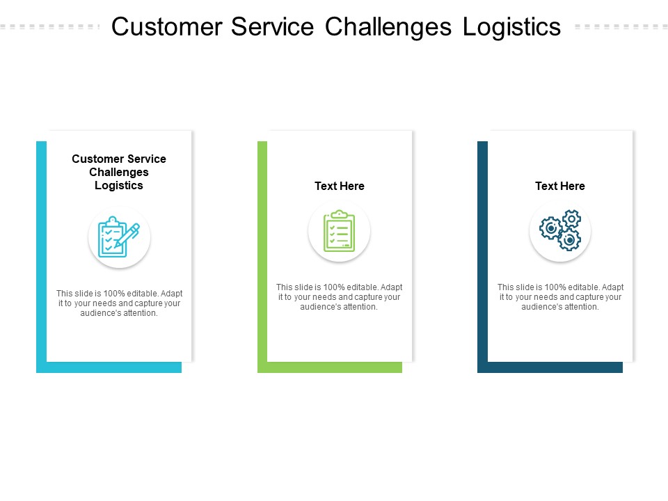 Customer Service Challenges Logistics Ppt PowerPoint Presentation Styles Aids Cpb Pdf