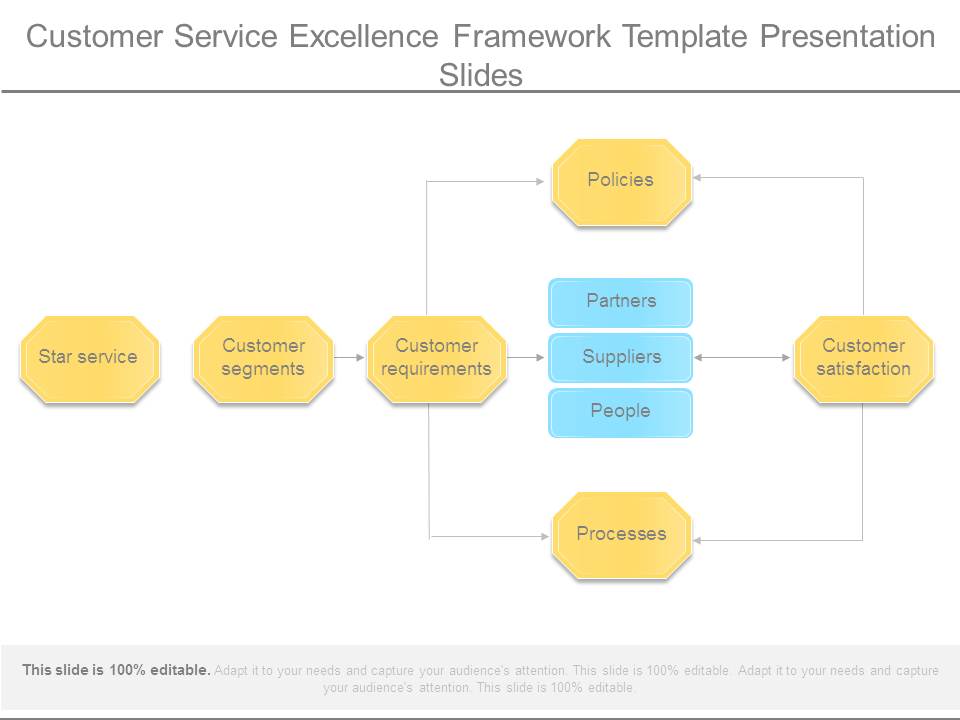 Customer Service Excellence Framework Template Presentation Slides