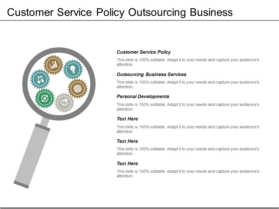 Customer Service Policy Outsourcing Business Services Personal Developments Ppt PowerPoint Presentation Styles Professional