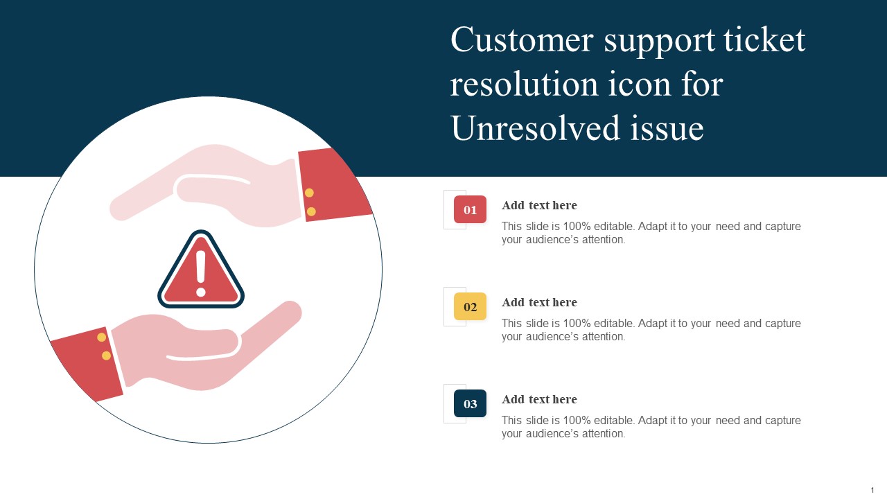 Customer Support Ticket Resolution Icon For Unresolved Issue Summary PDF