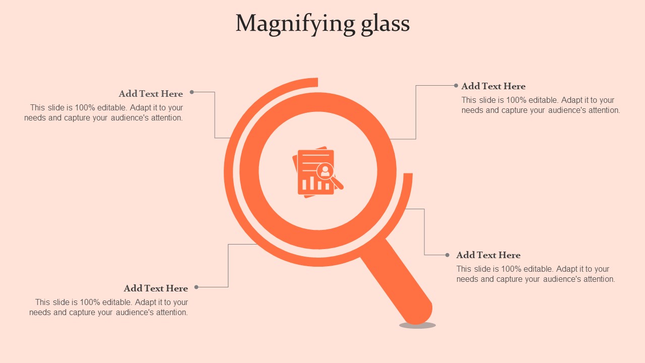 Customised Advertising Strategies Magnifying Glass Ppt PowerPoint Presentation Gallery Outline PDF
