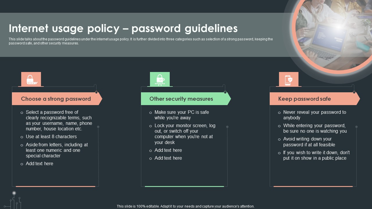 Cybersecurity Guidelines IT Internet Usage Policy Password Guidelines Download PDF