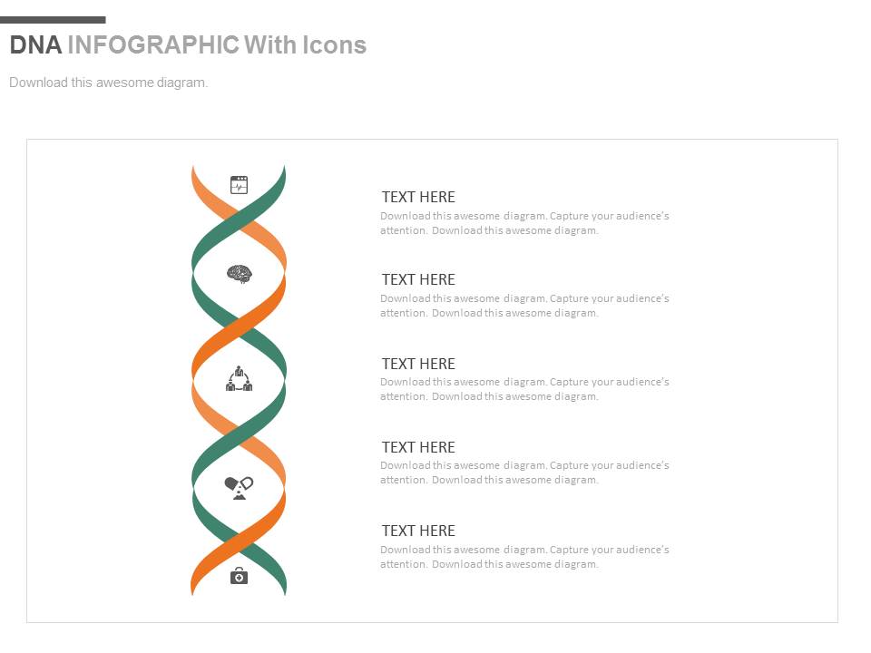 DNA Design Infographics For Research Powerpoint Slides