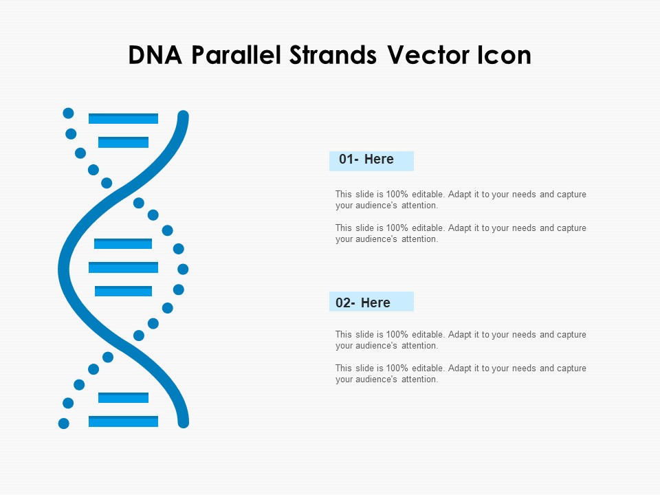 DNA Parallel Strands Vector Icon Ppt PowerPoint Presentation Infographic Template Portfolio PDF