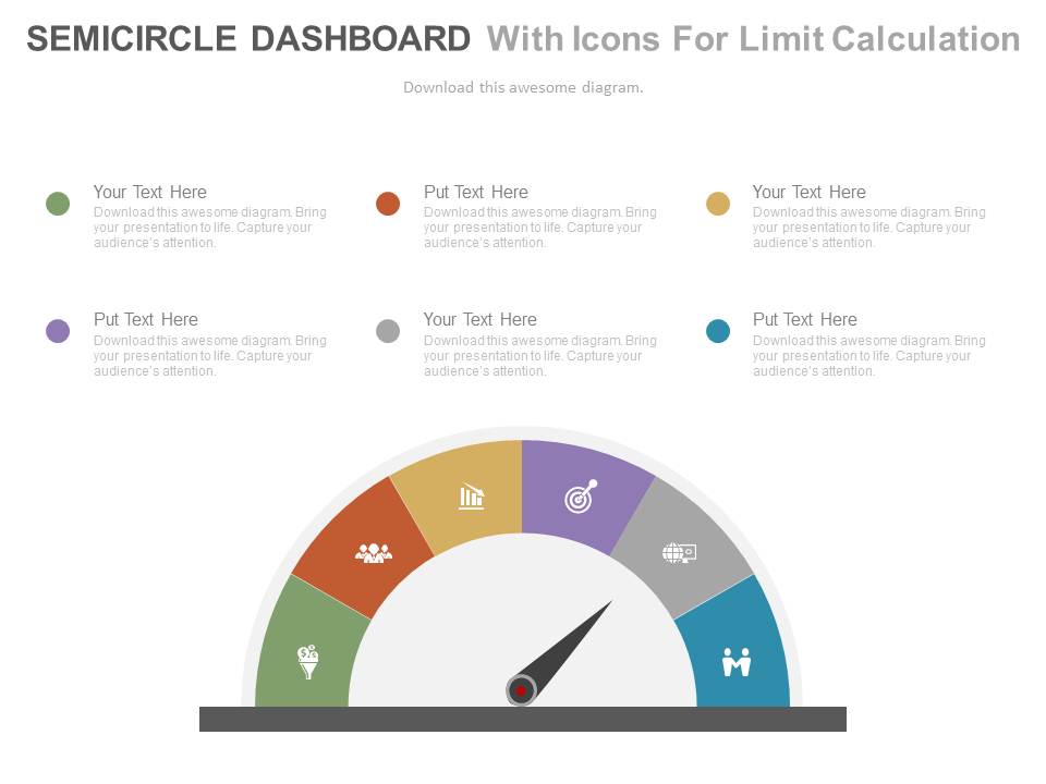 Dashboard With Business Icons Powerpoint Slides