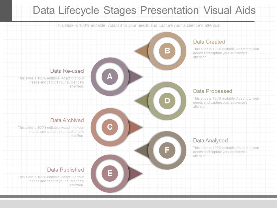 Data Lifecycle Stages Presentation Visual Aids