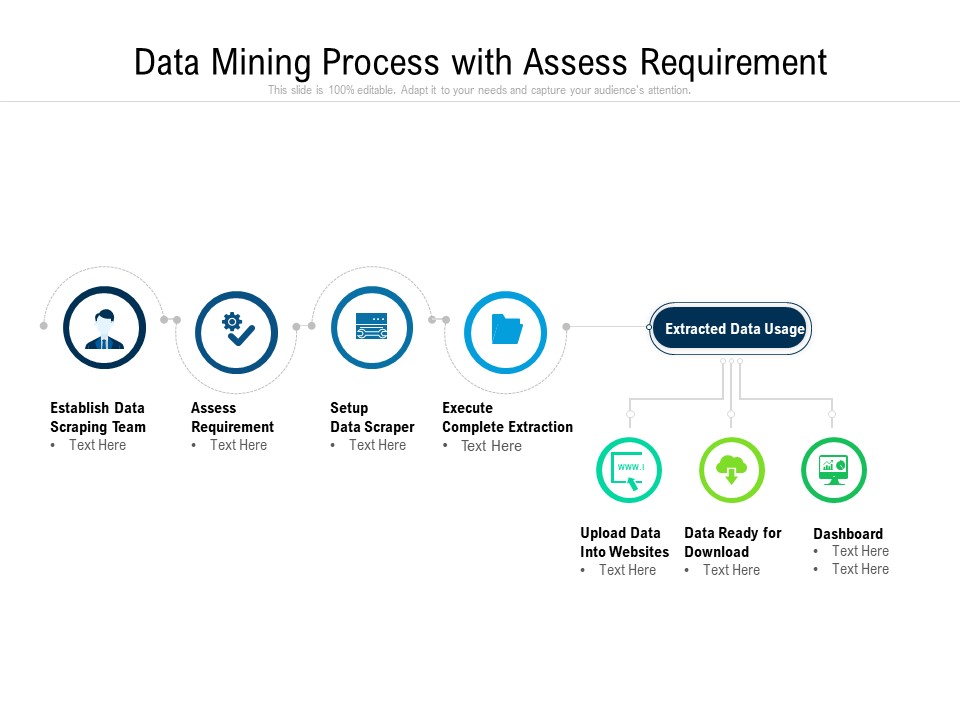 Data Mining Process With Assess Requirement Ppt PowerPoint Presentation Slides Format Ideas PDF