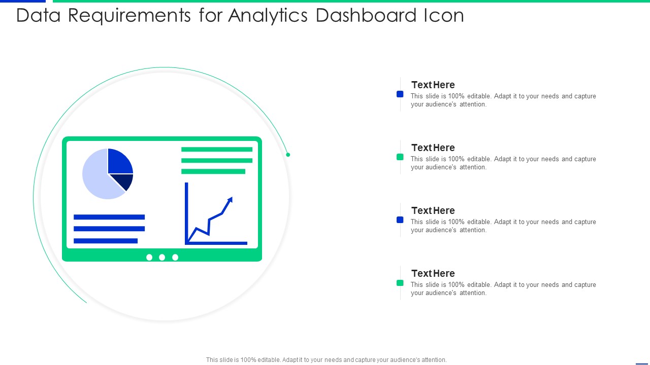 Data Requirements For Analytics Dashboard Icon Graphics PDF