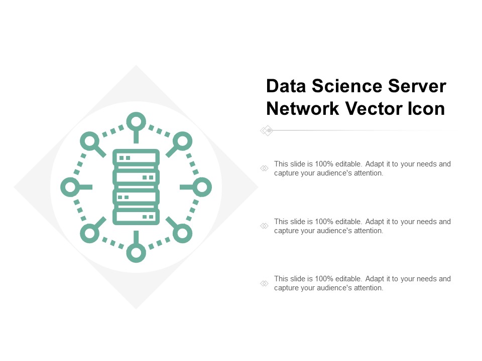 Data Science Server Network Vector Icon Ppt Powerpoint Presentation Model Infographics