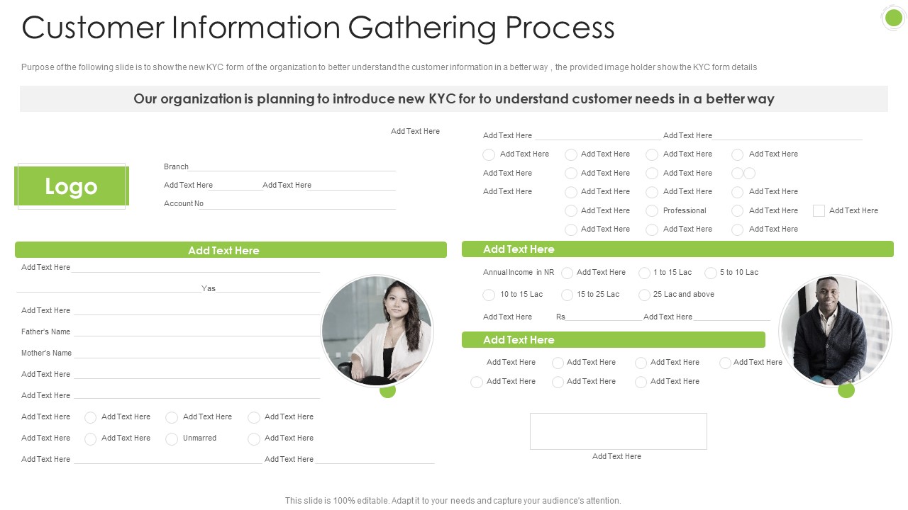 Debt Retrieval Techniques Customer Information Gathering Process Ppt Infographic Template Example File