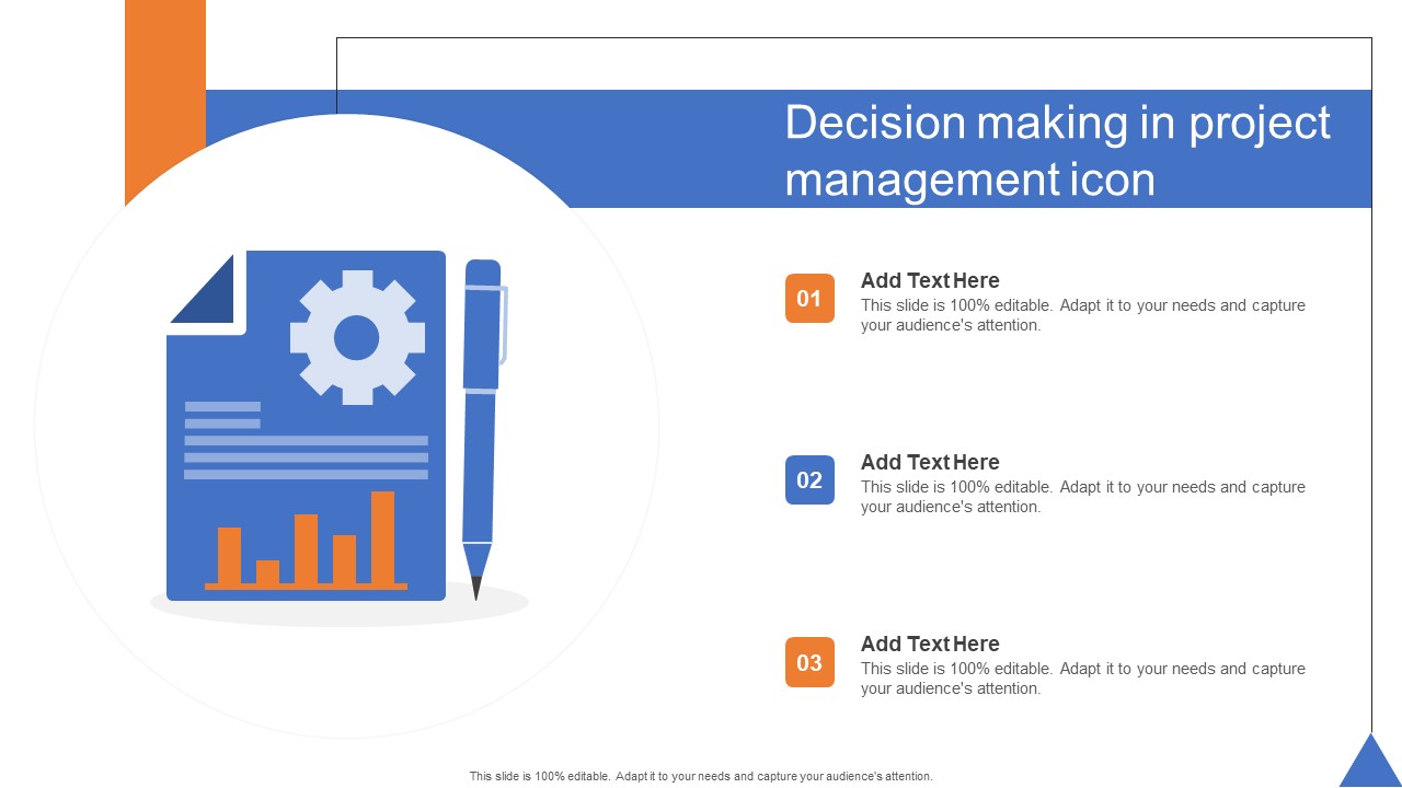 Decision Making In Project Management Icon Themes PDF