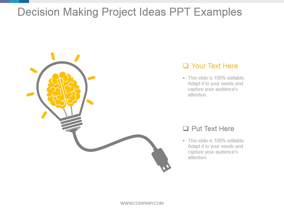 Decision Making Project Ideas Ppt PowerPoint Presentation Ideas