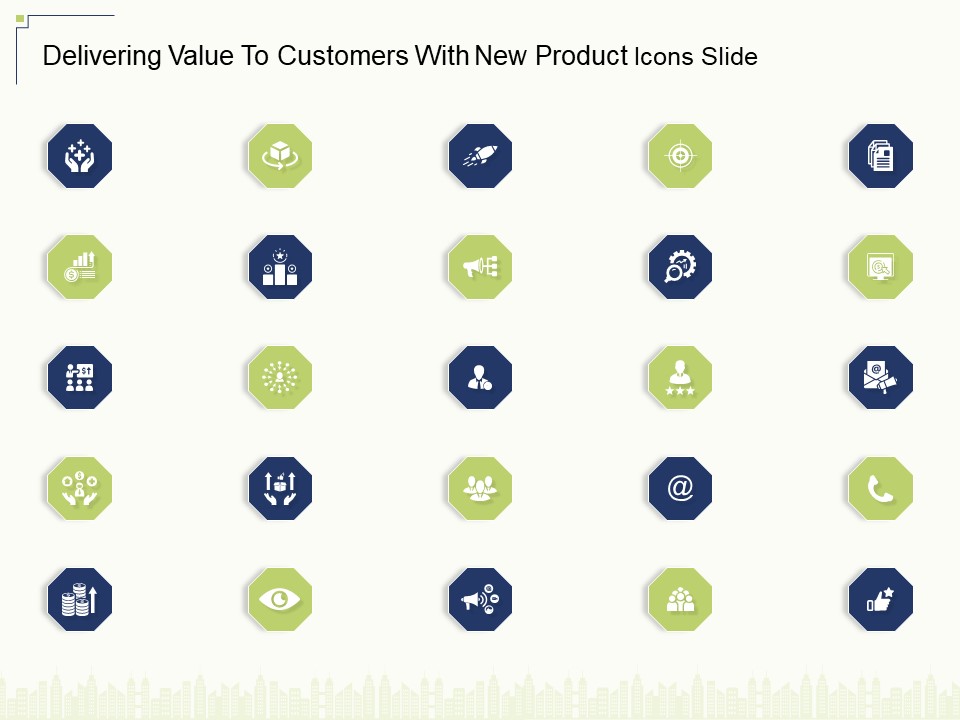 Delivering Value To Customers With New Product Icons Slide Ppt Tips PDF