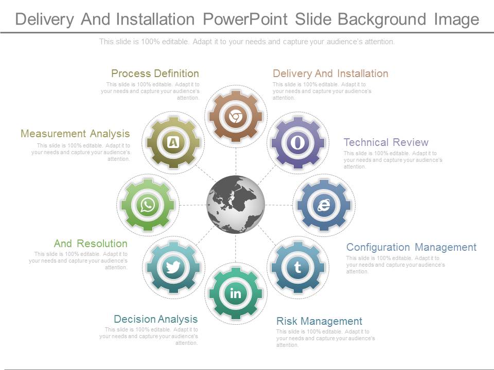 Delivery And Installation Powerpoint Slide Background Image