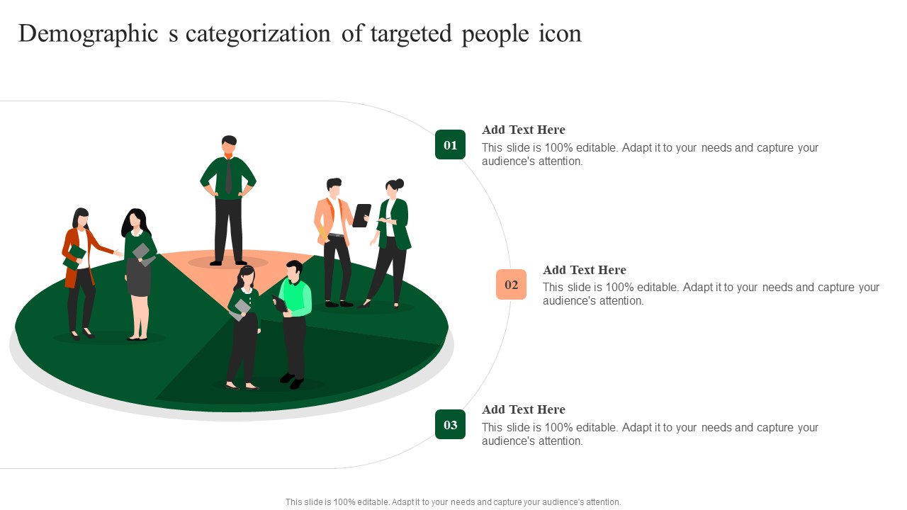 Demographic S Categorization Of Targeted People Icon Elements PDF