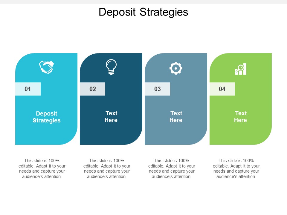 Deposit Strategies Ppt PowerPoint Presentation Ideas Graphics Example Cpb