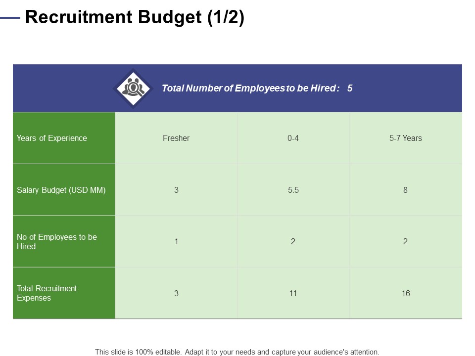 Designing Compensation Systems For Professionals Recruitment Budget Salary Ppt Slides Example PDF