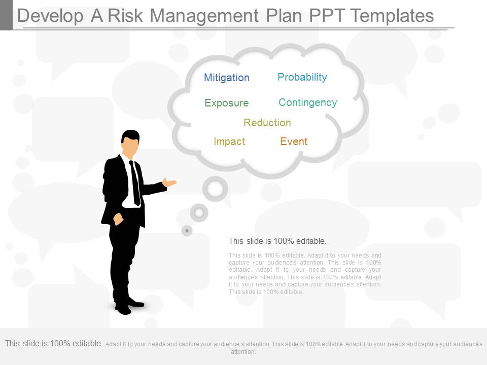 Develop A Risk Management Plan Ppt Templates