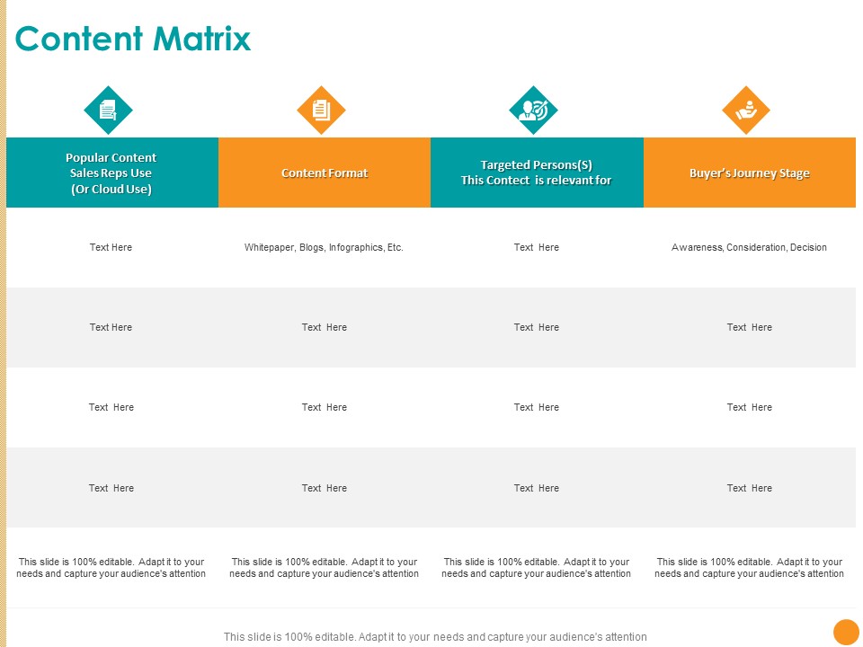 Developing A Strategic Marketing Plan Content Matrix Format Ppt File Themes PDF