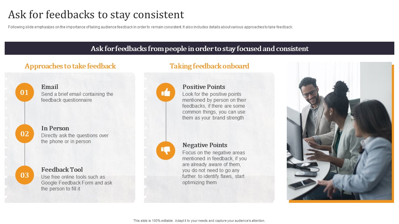 Developing Appealing Persona Ask For Feedbacks To Stay Consistent Elements PDF