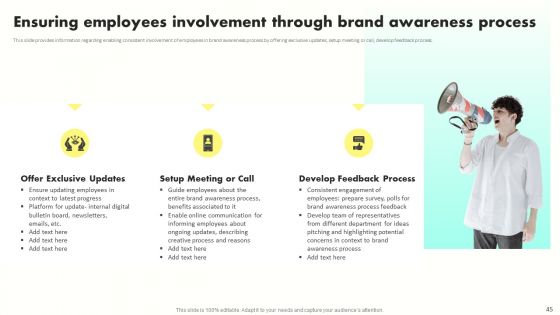 Developing Brand Awareness To Gain Customer Attention Ppt PowerPoint Presentation Complete Deck With Slides