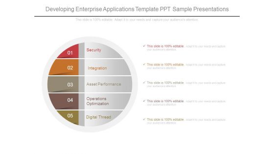 Developing Enterprise Applications Template Ppt Sample Presentations