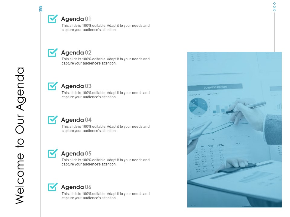 Developing New Sales And Marketing Strategic Approach Welcome To Our Agenda Ppt PowerPoint Presentation Styles Ideas PDF