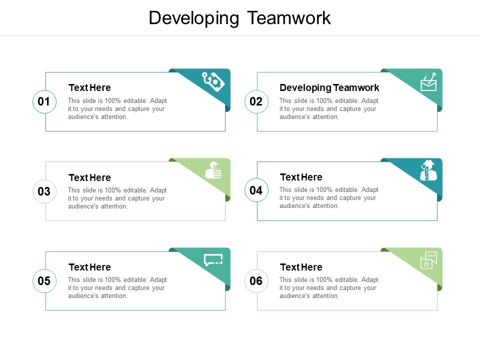 Developing Teamwork Ppt PowerPoint Presentation Show Cpb