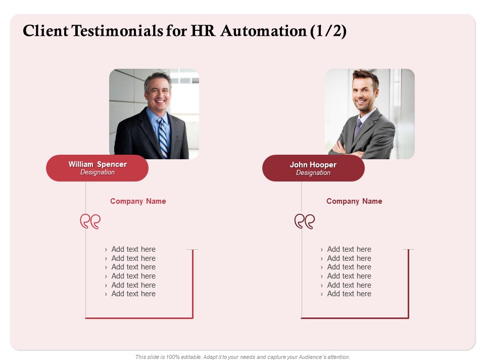 Development And Implementation Client Testimonials For HR Automation Guidelines PDF