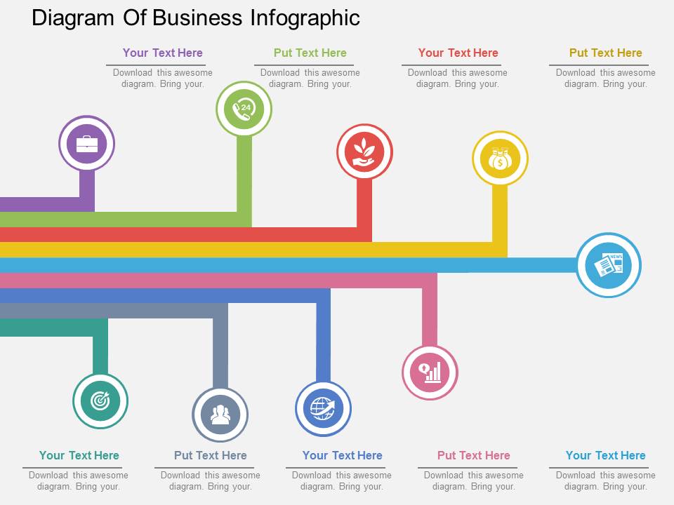 Diagram Of Business Infographic Powerpoint Template