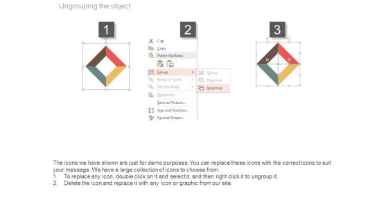 Diamond Design For Swot Analysis Powerpoint Slides