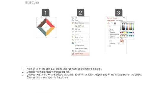 Diamond Design For Swot Analysis Powerpoint Slides