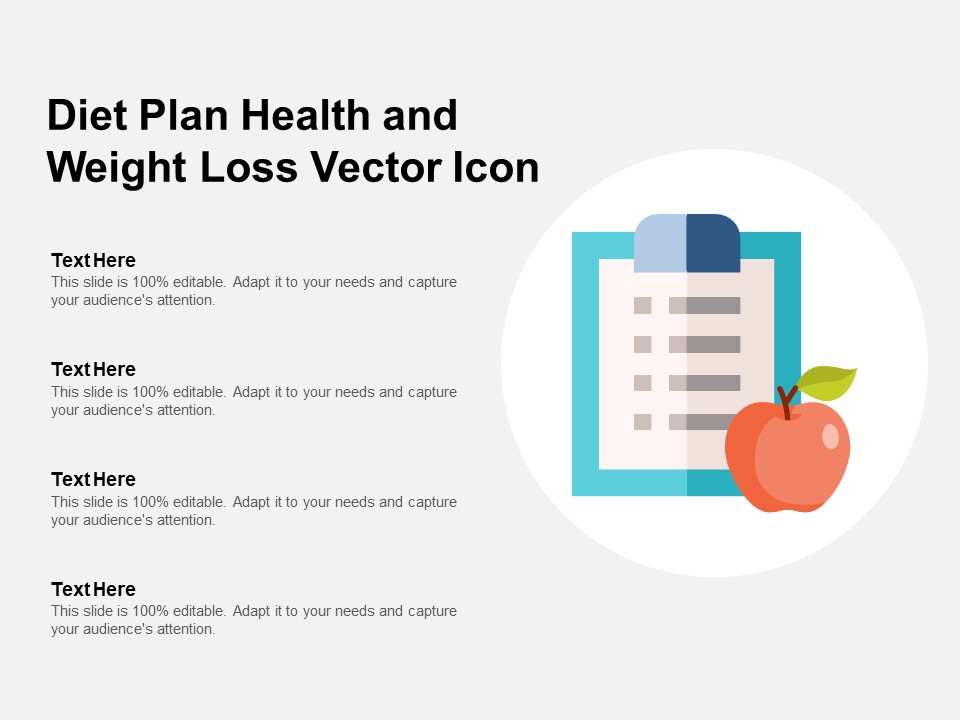 Diet Plan Health And Weight Loss Vector Icon Ppt Powerpoint Presentation Gallery Backgrounds