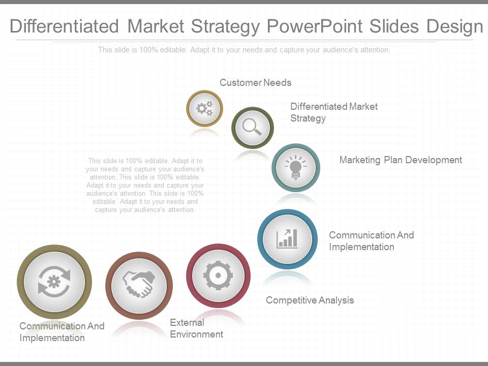 Differentiated Market Strategy Powerpoint Slides Design