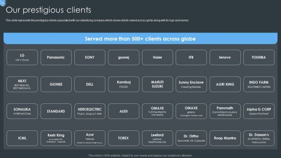 Digital Ad Marketing Services Company Profile Ppt PowerPoint Presentation Complete With Slides
