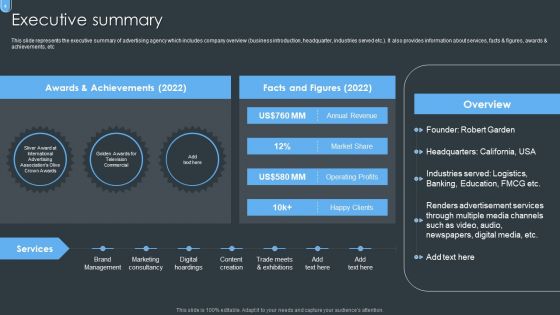 Digital Ad Marketing Services Company Profile Ppt PowerPoint Presentation Complete With Slides
