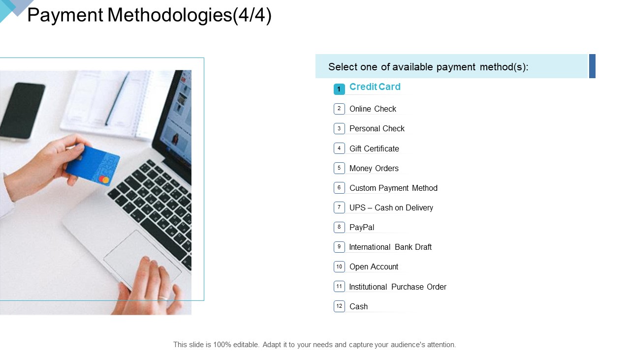 Digital Enterprise Management Payment Methodologies Account Ppt PowerPoint Presentation File Microsoft PDF