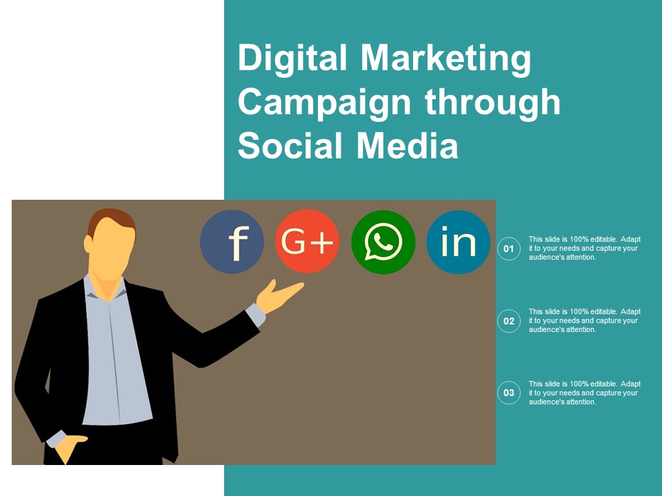 Digital Marketing Campaign Through Social Media Ppt PowerPoint Presentation Pictures Portfolio